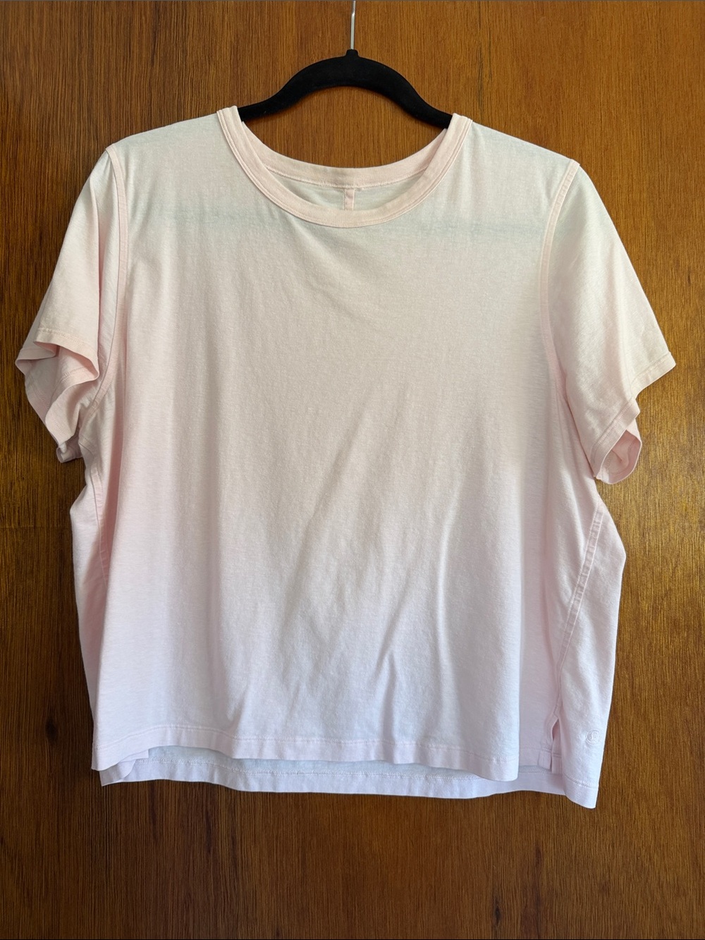 lululemon athletica Light Pink Short Sleeve Crew Tee